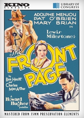 The Front Page movie poster (1931) wood print