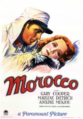 Morocco movie poster (1930) metal framed poster