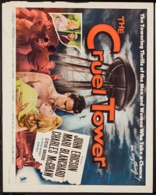 The Cruel Tower movie poster (1956) canvas poster
