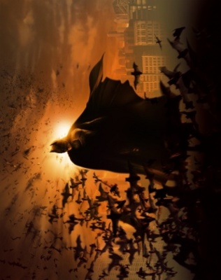Batman Begins movie poster (2005) pillow