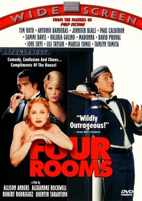 Four Rooms movie poster (1995) wooden framed poster