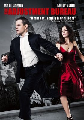 The Adjustment Bureau movie poster (2011) pillow