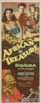 African Treasure movie poster (1952) wood print