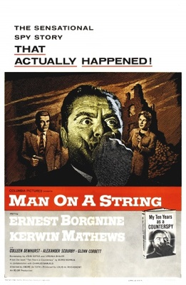 Man on a String movie poster (1960) Stickers MOV_51ebceb3