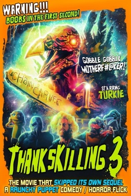 ThanksKilling 3 movie poster (2012) wooden framed poster