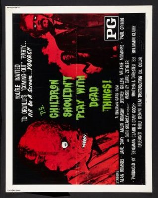 Children Shouldn't Play with Dead Things movie poster (1972) metal framed poster