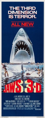Jaws 3D movie poster (1983) t-shirt