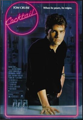 Cocktail movie poster (1988) metal framed poster
