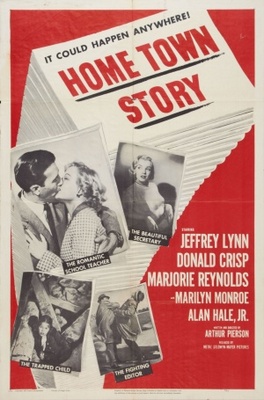 Home Town Story movie poster (1951) wood print