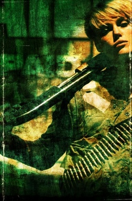 Domino movie poster (2005) wood print