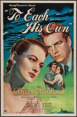 To Each His Own movie poster (1946) wooden framed poster