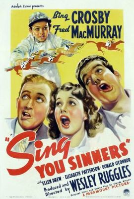 Sing You Sinners movie poster (1938) pillow