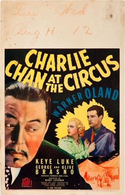 Charlie Chan at the Circus movie poster (1936) metal framed poster