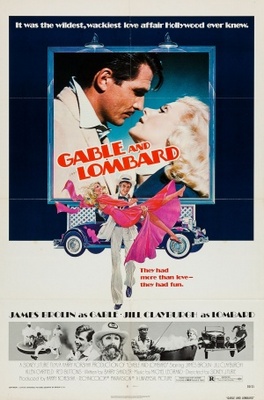 Gable and Lombard movie poster (1976) canvas poster