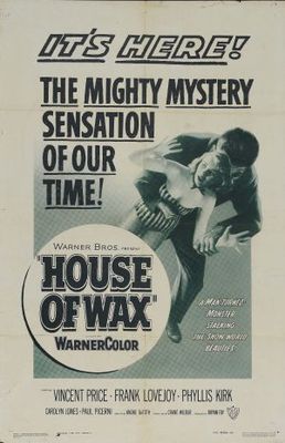 House of Wax movie poster (1953) wooden framed poster