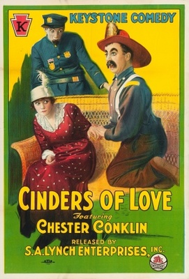 Cinders of Love movie poster (1916) wood print