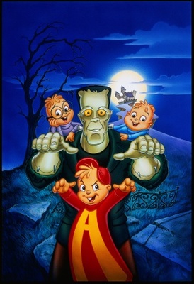 Alvin and the Chipmunks Meet Frankenstein movie poster (1999) wooden framed poster