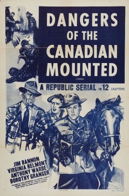 Dangers of the Canadian Mounted movie poster (1948) wooden framed poster