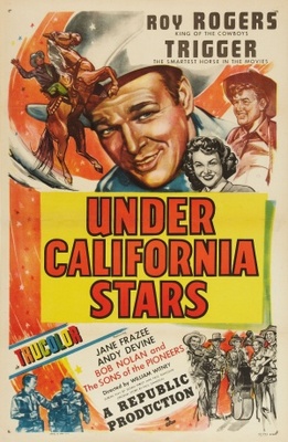 Under California Stars movie poster (1948) metal framed poster