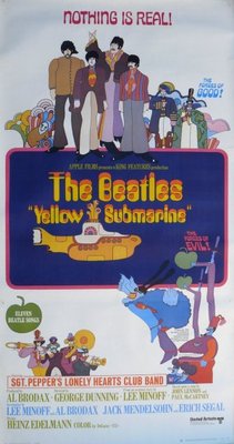 Yellow Submarine movie poster (1968) wood print