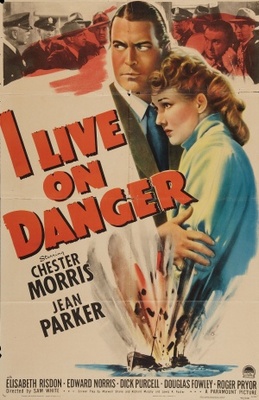 I Live on Danger movie poster (1942) metal framed poster