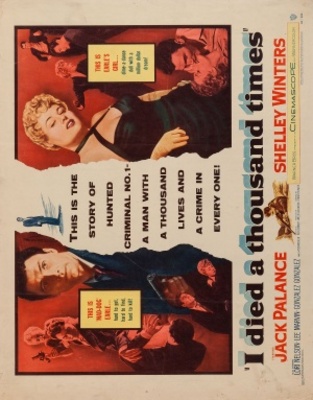 I Died a Thousand Times movie poster (1955) wooden framed poster