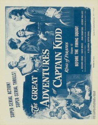 The Great Adventures of Captain Kidd movie poster (1953) pillow