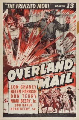 Overland Mail movie poster (1942) metal framed poster