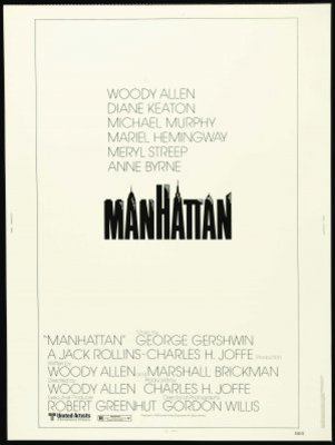 Manhattan movie poster (1979) wood print