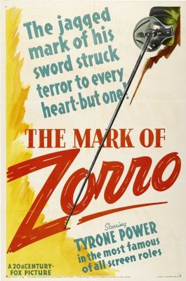 The Mark of Zorro movie poster (1940) t-shirt