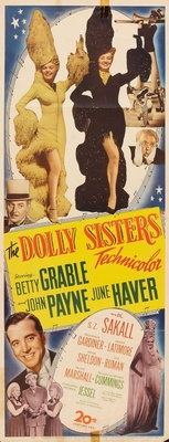 The Dolly Sisters movie poster (1945) metal framed poster