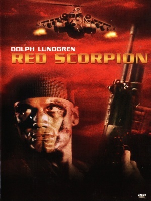 Red Scorpion movie poster (1989) wood print