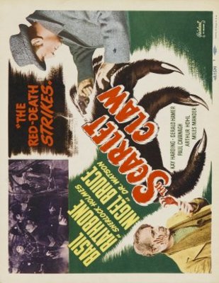 The Scarlet Claw movie poster (1944) metal framed poster