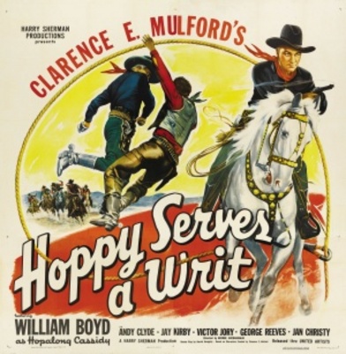 Hoppy Serves a Writ movie poster (1943) poster with hanger