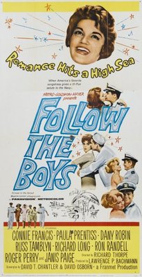 Follow the Boys movie poster (1963) pillow