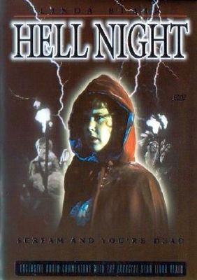 Hell Night movie poster (1981) wood print