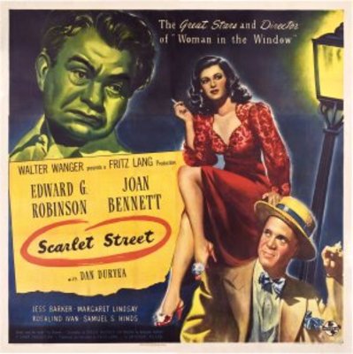 Scarlet Street movie poster (1945) metal framed poster