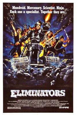 Eliminators movie poster (1986) wood print