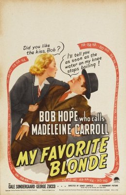 My Favorite Blonde movie poster (1942) canvas poster