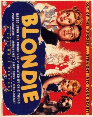 Blondie movie poster (1938) wooden framed poster
