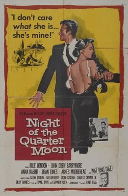 Night of the Quarter Moon movie poster (1959) poster with hanger