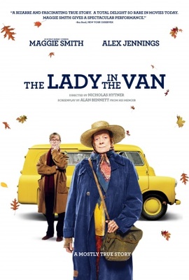 The Lady in the Van movie poster (2015) wood print