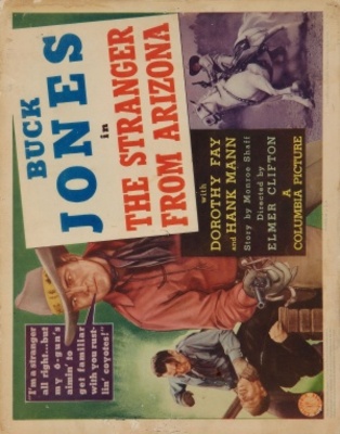 The Stranger from Arizona movie poster (1938) metal framed poster