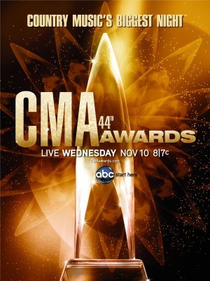 The 44th Annual CMA Awards movie poster (2010) wood print