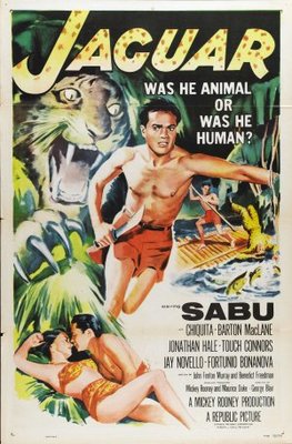 Jaguar movie poster (1956) wood print