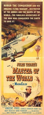 Master of the World movie poster (1961) metal framed poster