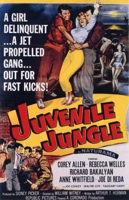 Juvenile Jungle movie poster (1958) metal framed poster