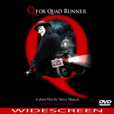 Q for Quad Runner movie poster (2008) Stickers MOV_55a86fa7