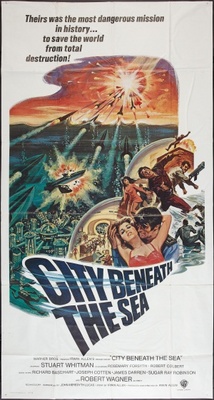 City Beneath the Sea movie poster (1971) metal framed poster