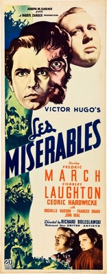 Les misÃ©rables movie poster (1935) pillow